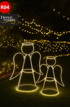 R04 - Casal de anjos iluminados